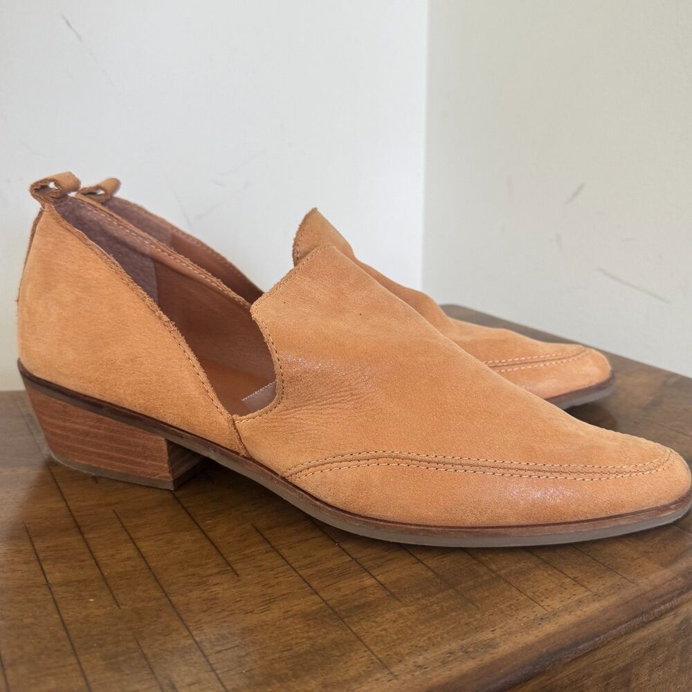 Lucky Brand Tan Leather Shootie Booties Women's 11 Western Boho Comfort